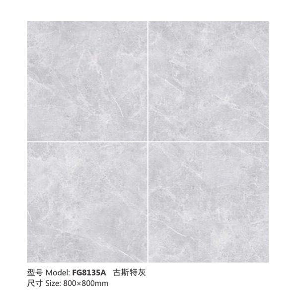 Rustic Tile 800×800mm Ghost Gray