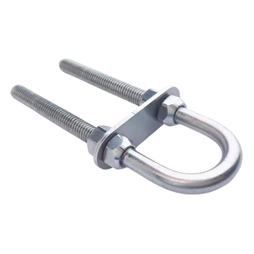 U-bolt with baffle