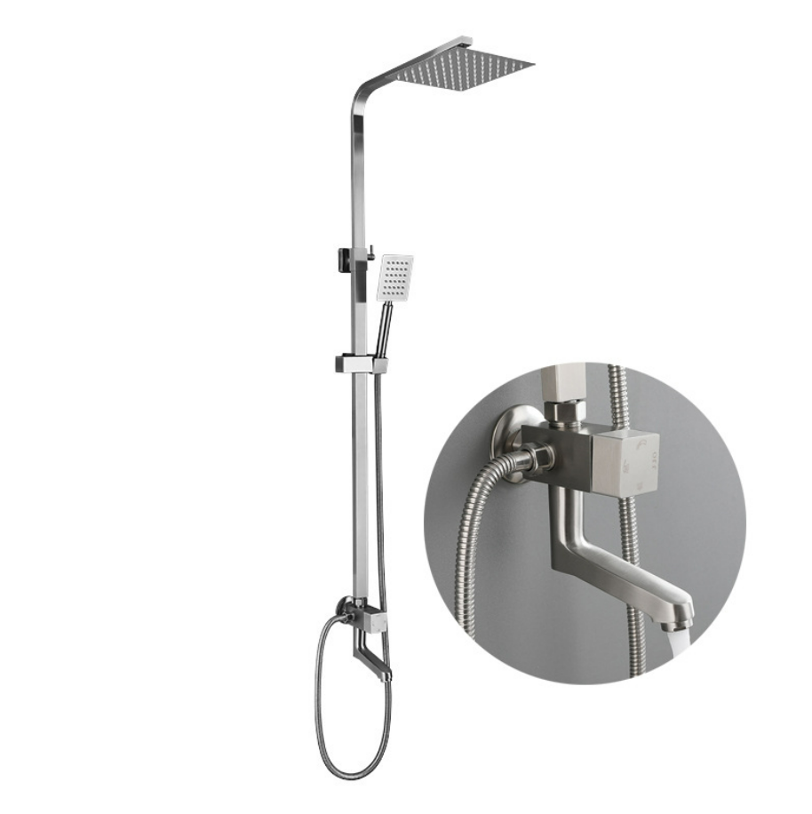 304 Square single-cold showerhead V-1080