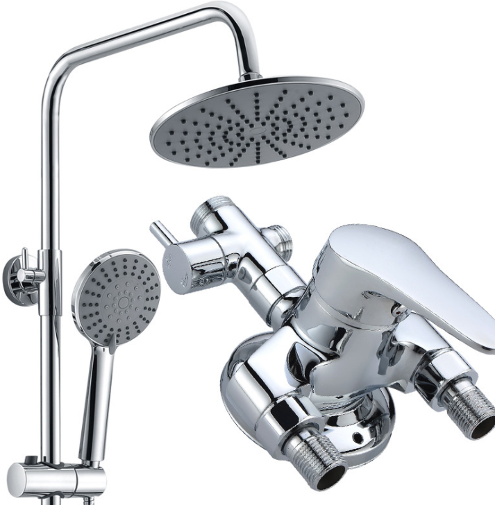 Copper electroplated exposed three-function showerhead - V1015